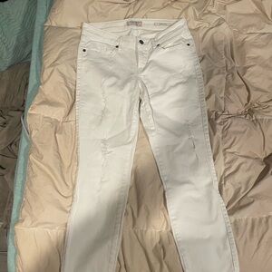 Guess White Ripped Jeans